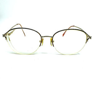 Halee Otego Optical Iris GOLD 55-17-135 Metal Half‎ Rim Eyeglasses Frame H10136